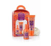 Tesori d'Oriente Karma Coffret cadeau - Parfum + crème de douche + éponge de bain - Coffret cadeau de luxe pour femme