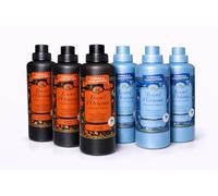 Tesori d'Oriente Lot de 6 flacons d'adoucissant concentré (3 spa japonais + 3 thérapie thalasso), 6 x 760 ml - Fraîcheur italienne longue durée, linge extra doux, haut rendement Veltao