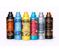 Tesori d'Oriente Lot de 6 flacons d'adoucissant concentré (6 x 760 ml) - 6 parfums : Spa japonais, thalasso Therapy, Vaniglia & Zenzero, Ayurveda, Muschio Bianco, Hammam - Marque italienne Veltao