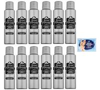Tesori d'Oriente Muschio Bianco Lot de 12 déodorants aromatiques en spray Musc blanc, 150 ml + 1 paquet de poudre de talc Felce Azzurra gratuite, sachet de 100 g