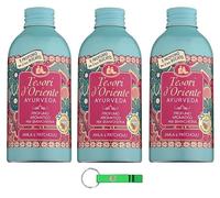 Tesori d'Oriente Profumatore per Bucato Ayurveda Lot de 3 désodorisants pour la maison, pour tous les types de tissus 250 ml + porte-clés Beni Culinari gratuit