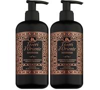 Tesori d'Oriente Savon liquide Hammam - 300 ml - Savon pour les mains aromatique à l'huile d'argan et fleur d'oranger - Distributeur de savon liquide à pompe pour un nettoyage en douceur - rituel de