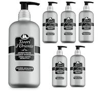 Tesori d'Oriente TESORI DORIENTE Lot de 6 savons crème liquide au musc blanc 300 ml Savon liquide aromatique pour les mains et rituels de bien-être pour le corps et les sens