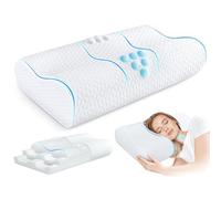 TESQ Oreiller Ergonomique Cervical - Oreiller Mémoire Forme à Hauteur Réglable, Conçu pour Épouser Les Courbes Naturelles et Favoriser la Dissipation de la Chaleur