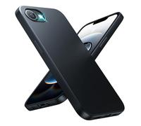 TesRank Coque Compatible avec iPhone 16e/17e 2025, Etui Souple Flexible en Premium TPU, Antichoc, Anti-dérapante-Noir