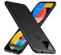 TesRank Coque Google Pixel 5a 5G, Etui Souple Flexible en Premium TPU, Antichoc, Anti-dérapante pour Google Pixel 5a 5G-Noir
