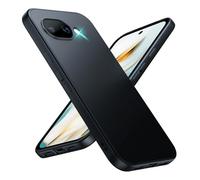 TesRank Coque pour Google Pixel 10a Protection en [Fibre de Carbone] Housse Souple Flexible en Premium TPU Coque Housse étui Case Anti-Rayures Antichocs-Noir