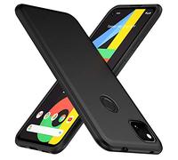 TesRank Coque pour Google Pixel 4a 4G, Etui Souple Flexible en Premium TPU [Absorption des Chocs] [Anti-dérapante] pour Google Pixel 4a 4G-Noir