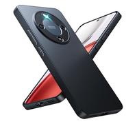 TesRank Coque pour Honor Magic 8 Lite Coque Protection en [Fibre de Carbone] Housse Souple Flexible en Premium TPU Housse étui Case Anti-Rayures Antichocs-Noir