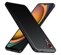 TesRank Coque pour Samsung Galaxy Xcover 7, Etui Souple Flexible en Premium TPU, Antichoc, Anti-dérapante pour Samsung Galaxy Xcover 7-Noir