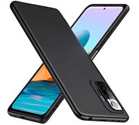 TesRank Coque Xiaomi Redmi Note 10 Pro, Etui Souple Flexible en Premium TPU, Antichoc, Anti-dérapante pour Xiaomi Redmi Note 10 Pro-Noir