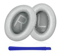 TesRank Coussinets de Remplacement pour Casques Bose Quiet Comfort QC 2 15 25 35 I 35 II AE2 AE2i AE2w SoundTrue SoundLink, Argent