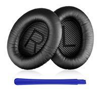 TesRank Coussinets de Remplacement pour Casques Bose Quiet Comfort QC 2 15 25 35 I 35 II AE2 AE2i AE2w SoundTrue SoundLink, Noir