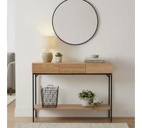 Tessa - Console 3 Tiroirs - Bois & Metal