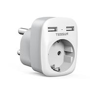 TESSAN Adaptateur Prise Afrique du Sud avec 2 USB