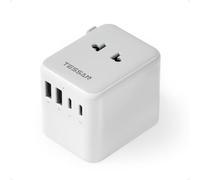 TESSAN Adaptateur Prise Universelle avec 2 USB C et 2 USB A | Adaptateur Voyage Universel, 2500W Prise Universelle Voyage pour USA Thaïlande Japon UK Brésil Australie Espagne Malaisie