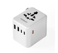TESSAN Adaptateur Prise Universelle avec 3 USB C GaN 65W PD | Adaptateur Universel de Voyage avec 5 USB, Adaptateur Voyage France vers USA Anglaise Thailande Japon Australie Chine Brésil