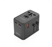TESSAN Adaptateur Prise Universelle, Charge Rapide 65W GaN, Noir | Prise Universel de Voyage avec 2 USB C et 2 USB A, Adaptateur Internationale pour Anglaise USA Japon Australie Canada Chine