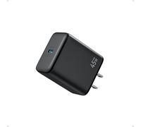 TESSAN Bloc de charge rapide GaN 45 W, chargeur USB-C PD compatible avec Samsung S24/S25, iPhone 15/16/17, Pixel 7/8, iPad Pro/Air et plus encore, noir (lot de 1)