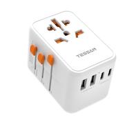 TESSAN GaN Adaptateur Prise Universelle, Chargeur 100W Charge Rapide, Chargeur Universel de Voyage avec 3 USB C et 2 USB A, Adaptateur Internationale pour USA UK Thaïlande Canada Japon Australie