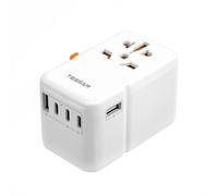TESSAN GaN Adaptateur Prise Universelle, Chargeur 85W Charge Rapide, Chargeur Universelle de Voyage avec 3 USB C et 2 USB A, Adaptateur Internationale pour USA UK Thaïlande Canada Japon Australie