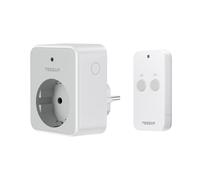 TESSAN Prise Telecommande sans Fil, Prise avec Telecommande Portée 30,5M, 3600W avec Commutable et Magnétique, Programmable Convient à l'Intérieur