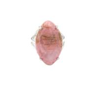 Tesselite Bague en Pierre - Pierre Naturelle Cristal Marquise Ouverture Bague réglable Cadeau de Vacances créatif Fait à la Main pour Hommes et Femmes Couple à la Mode, Rhodochrosite, Taille Unique