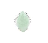 Tesselite Bague en Pierre - Pierre Naturelle Cristal Marquise Ouverture réglable, Cadeau de Vacances créatif Fait à la Main pour Hommes et Femmes, Couple à la Mode, Aventurine, Taille Unique