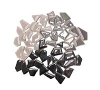 Tesselles mosaique Carreaux de mosaïque en céramique faits à la main, 200 g/7,05 oz Mosaique verre(Grey black mix)