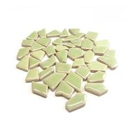 Tesselles mosaique Carreaux de mosaïque en céramique faits à la main, 200 g/7,05 oz Mosaique verre(Light light green)