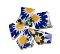 Tesselles mosaique Carreaux de mosaïque en céramique faits main, 250 g, en forme de pétales de verre, for travaux manuels décoratifs Mosaique verre(A1)