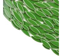 Tesselles mosaique les tuiles en céramique de la mosaïque 100g avec le saule laisse les tuiles en forme de feuille en céramique de DIY Mosaique verre (Color : Green)