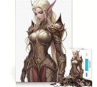 Tessia Eralith en Armure Puzzle de 1000 pièces pour Adolescents Jeu de logique Passe-Temps à la Maison Découpe précise Cadeau de fête 50x75cm