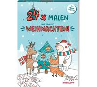 Tessloff Verlag 24 x malen und dann ist Weihnachten / Adventskalender m (Poche)