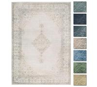 TESSO LIVING Kelim Vintage Tapis Salon Sable 155 X 225 cm - Tapis Oriental de Chambre à Poils Courts - Style Berbere