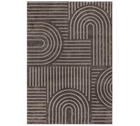 TESSO LIVING Tapis de Salon Style Bohème - Gris - 200 x 290 cm - Tapis Moderne à Poils Courts Ultra Doux - Motif Géométrique - Idéal pour Couloir, Chambre ou Séjour