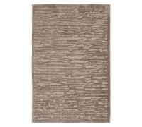 TESSO LIVING Tapis Salon Style Scandi - Beige 160 x 220cm - Motif de Lignes en Haut Relief - Tapis de Chambre Shaggy