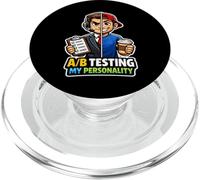 Test A/B : Ma personnalité, Un Agent de Marketing numérique Amusant PopSockets PopGrip pour MagSafe