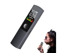 Test d'alcool de l'alcool, alcool souffleur alcoolique, détecteur d'alcool, détecteur d'alcool de test respiratoire, accessoires de voiture réutilisables portables précis pour femmes hommes Analyse de