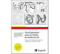 Test d'aptitudes pour les études de médecine III