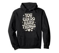 Test Day Teacher You Can Do Hard Things Women Kids Groovy Sweat à Capuche