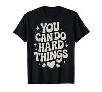 Test Day Teacher You Can Do Hard Things Women Kids Groovy T-Shirt