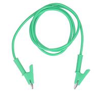 Test de clip Ouverture de 10 mm Test de batterie 20A 3000V (Green) | Fil de test, gaine en silicone, clips en laiton, terminé, utilisation de la batterie du véhicule, projet électrique