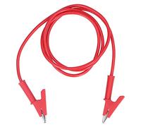 Test de clip Ouverture de 10 mm Test de batterie 20A 3000V (Red) | Fil de test, gaine en silicone, clips en laiton, terminé, utilisation de la batterie du véhicule, projet électrique