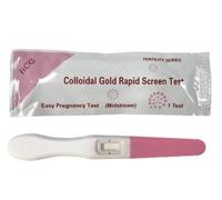 Test de Grossesse, 5 Tests HCG Emballés Individuellement avec une Sensibilité de 25 mIU, Détection Rapide en 5 Minutes, Test de Grossesse Fiable et Pratique pour l’utilisation à Domicile