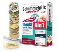Test de moisissure maison - Test rapide pour 6 pièces - Évaluer la qualité de l’air intérieur et la contamination par moisissures