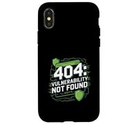 Test de pénétration « 404 : VULNÉRABILITÉ Non TROUVÉE » Ordinateur Coque pour iPhone X/XS