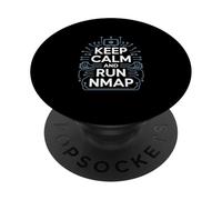 Test de pénétration « Keep Calm and Run NMAP » Culture Hacker PopSockets PopGrip Adhésif