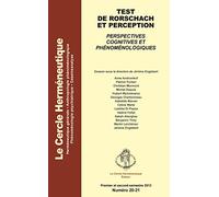 Test de Rorschach et perception : perspectives cognitives et phénoménologiques