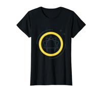 Test de Symbole de personnalité Ennéagramme Neuf Types de Personnalité T-Shirt Graphique avec Valeur, Femme, Noir, S
